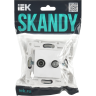Розетка двойная TV+SAT IEK SKANDY SK-A13W арктический белый SK-AF20-O-K01