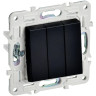 Выключатель 3-клавишный IEK SK-V30-0-10-K02 SKANDY 10А SK-V11Bl черный